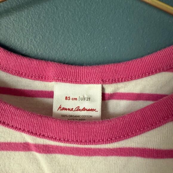 Hanna Andersson Pink Striped‎ Dress - Picture 2 of 2